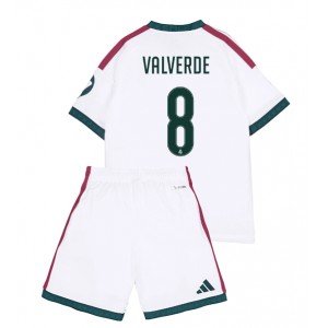Real Madrid Federico Valverde #8 Jalkapallovaatteet Lasten Kotipeliasu 2026-27 Lyhythihainen (+ Lyhyet housut)